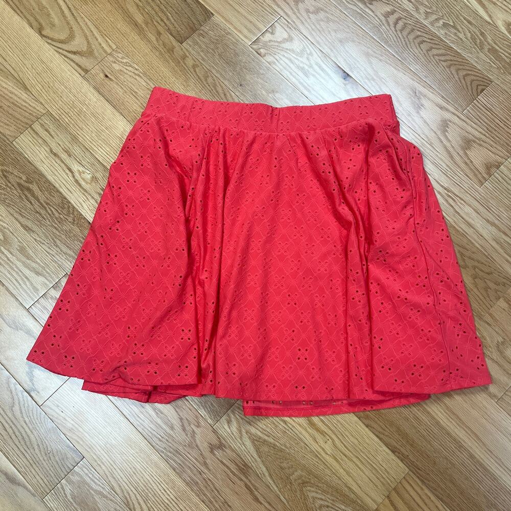 Torried Skirt Eyelet Pink Pockets Circle Size 2 2X